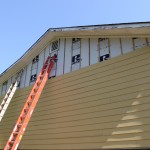 Siding installed with an airspace b/w the radiant foam